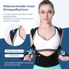 NormXinRui Adjustable Back Posture Belt, Posture Corrector for Women and