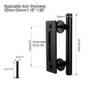 CCJH 9.5" Pull and Flush Sliding Barn Door Handle Set