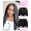4x4 Closure Human Hair Wig Yaki Straight HD Lace Closure