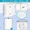 Sentyo Binder Notebook, A7, Mini Seal Pad, 10 Sheets, Transparent,