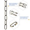 sourcing map Pendant Light Fixture Chain, 0.16 Inch Thick 12