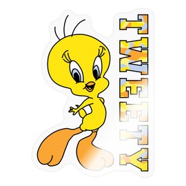 Spreadshirt Looney Tunes Tweety Camouflage Sticker 10 x 10 cm Max 10 x 10 cm Glossy Transparent