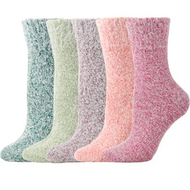 Marchare Women Fuzzy Socks Warm Thick Fluffy Socks Winter Wool Socks Cozy Fuzzy Socks For Women 5-11