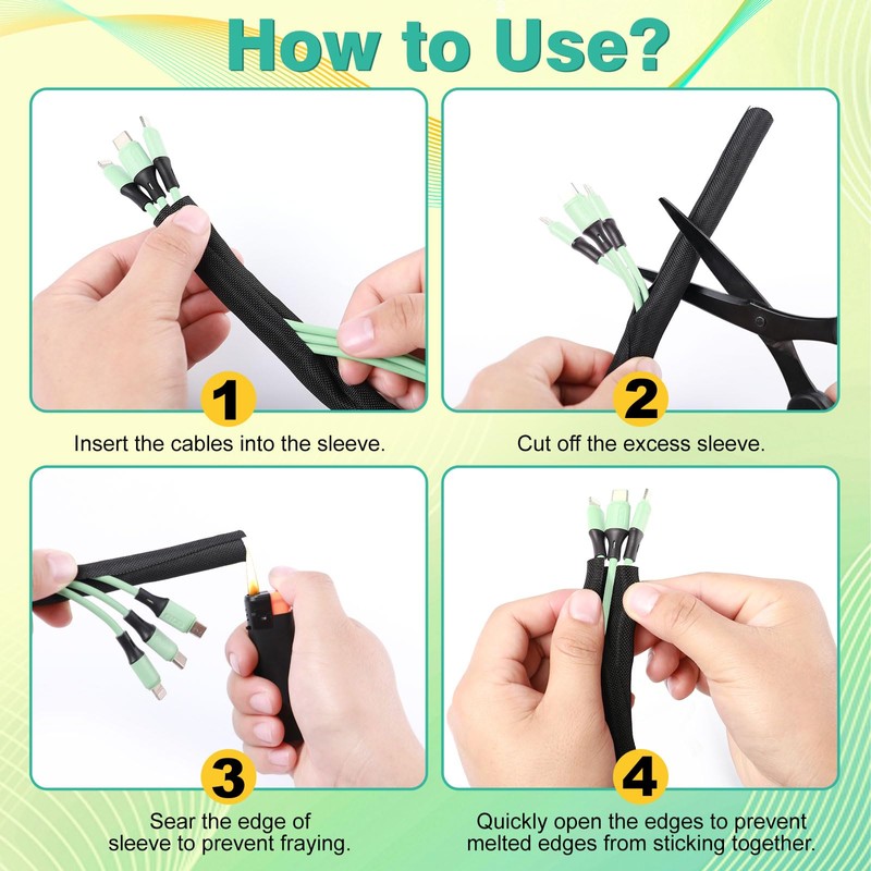 REFLYING Dog and Cat Cord Protector 3 Meters-9.5mm, Cable Tidy