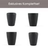 Hanseküche Stoneware Espresso Cups Set - High Quality Set of