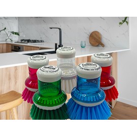 2 x Original Spülboy Pot Brushes with Dishwasher Dispensing System – Made in Germany – From the Inventor from the Swobal Retail (Green – Green)