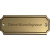 Rectangular Brass Sign with Engraving
