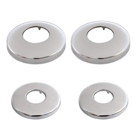 CHSEROK Set of 4 tap rosette, inner diameter 25 mm / 32 mm rosette fitting, stainless steel chrome-plated rosette can be used for pipe, shower tray, sanitary installation