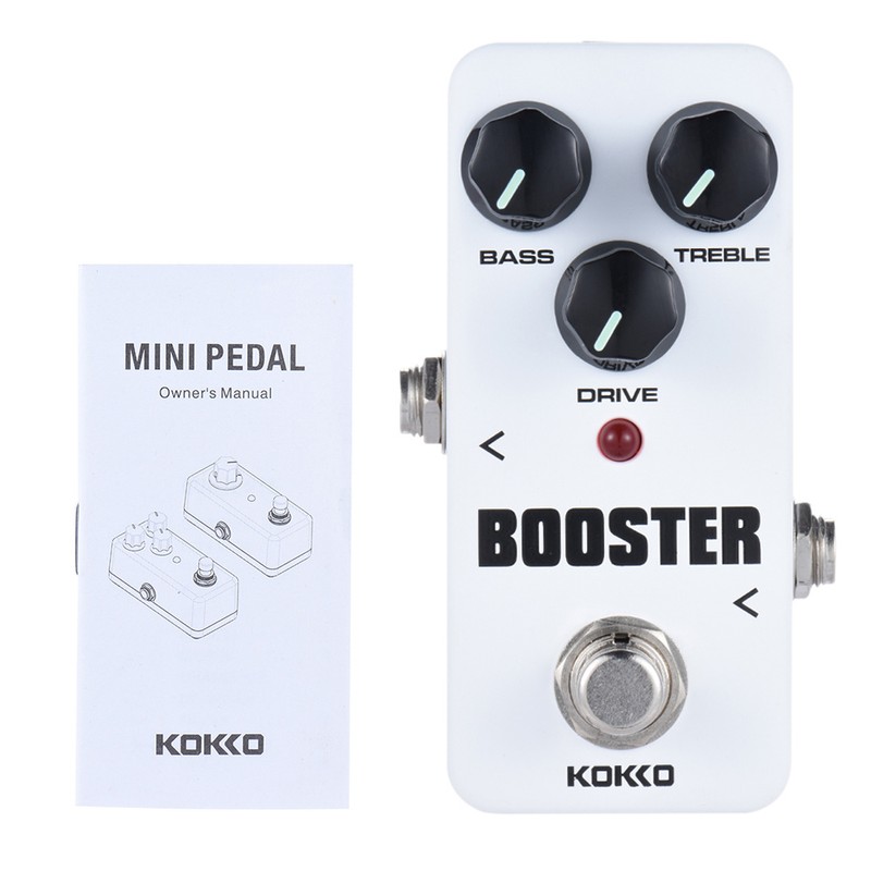KOKKO FBS2 Mini Booster Pedal Portable 2-Band EQ Guitar Effect