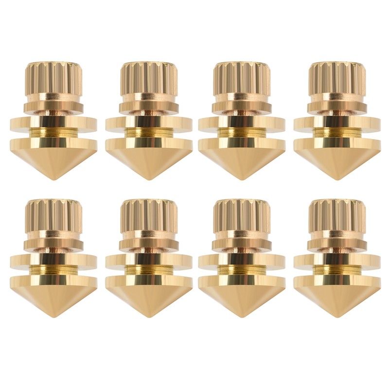 8 Pcs Copper Speaker Suspension Spikes Isolation Stands Foot Base