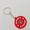 Inspiring Workout Weight Plate Keyring - Various Designs 01. Red/ONESIZE 5ea