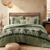 MAIREVE Embroidery Queen Size Comforter Sets, Light Olive Green Western