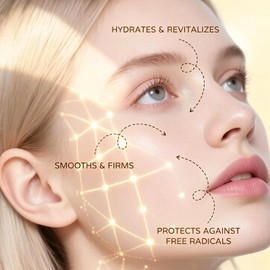 NaVaro Peptide Deep Collagen Lifting Ampoule, Hydrating Facial Serum for Skin Care