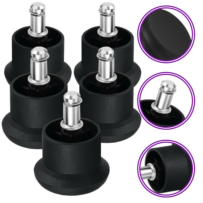 Chair Glide Castors for Office Chair Gaming Chair Wheel Replacement,