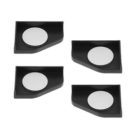 Sicheii 4PCS Fish Tank Corner Pad Protector, Anti-skid Aquarium Glass Angle Cover for Home Furniture Edge, Black Fish Aquarium Base Corner Guard Foot Pad for Shock Absorption