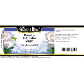 Rosehip Oil, Extra Virgin - 100% Pure, Cold Pressed (3.40 fl oz, ZIN: 428370) - 3 Pack