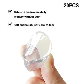 Pack of 20 Baby Corner Protectors, Baby Transparent Edge Protection, Corner Protection, Transparent Table Edge Protection for Baby, for All Furniture