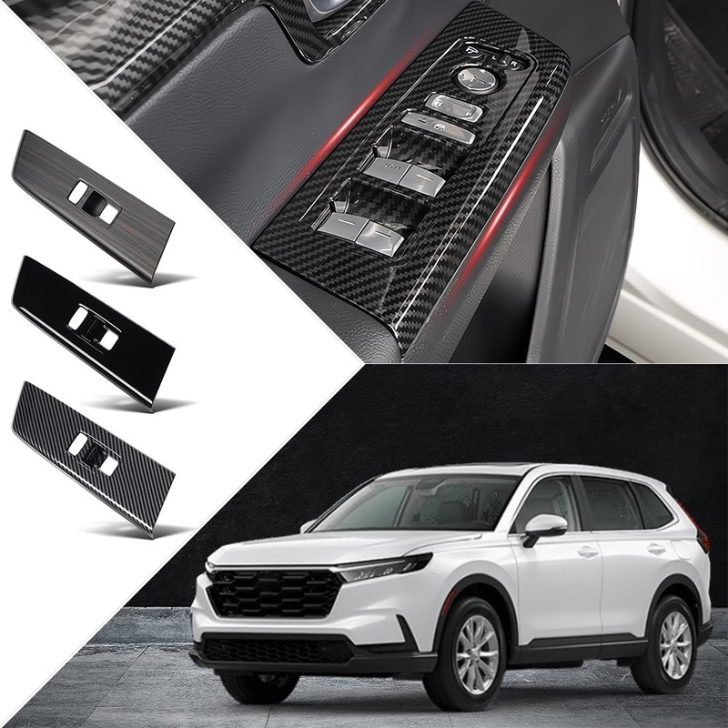 MUXEE 4pc Window Lift Switch Panel Cover Interior Decoration for