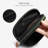 Tangoner Double Eyeglasses Case Soft Portable Zipper Sunglasses Pouch with