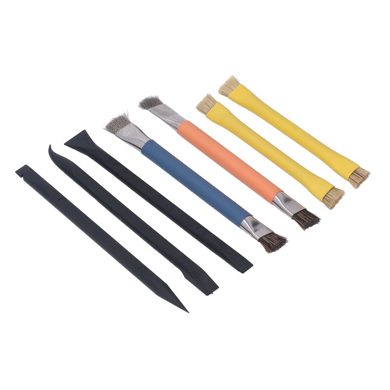 Pry Tool Brush Set ABS Stainless Steel Electronic Repair Cleaning