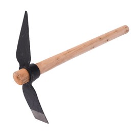 WOHPNLE Gardening Pick Axes, Heavy Duty Pick Axe Hand Tool Pickaxe Mattock Hoe with Wooden Handle Mattock Pick Multipurpose Hand Tool for Outdoor﻿