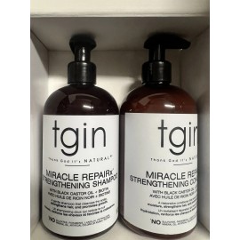 tgin Miracle Repairx Strengthening Shampoo + Conditioner set Biotin