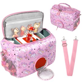 Carry Case for Toniebox Starter Set, for Tonie Characters, Headphones, Charging Station and Accessories Storage Bag with Zip and Adjustable Strap, Hand Bag for TonieBox Audio Player