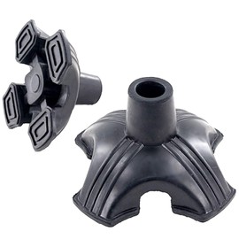 TradeWind Wand, Stock, Replacement Rubber, Anti-Slip, Fall Prevention, Rubber for Wand, Rubber Feet, Nursing Cane, 0.7 inch (19 mm) (4 Pairs)