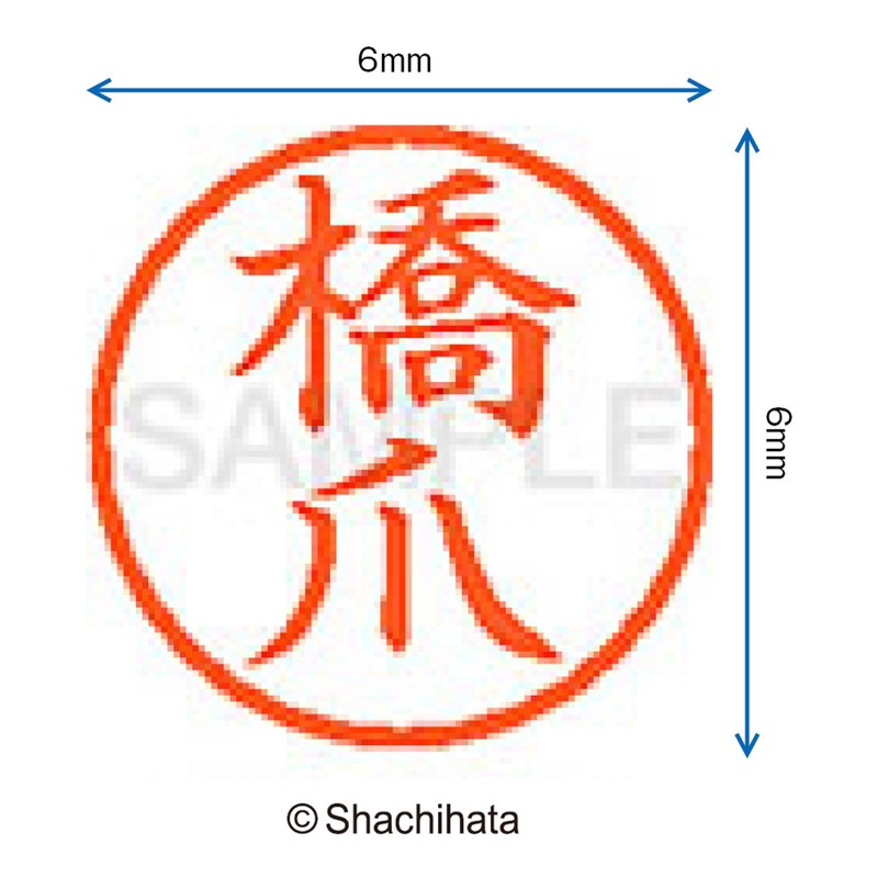 Shachihata Stamp Name 6 Correction Stamp XL - 6 Stamp
