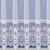 Maple Textiles White Heavy Victorian Lace Macrame Panel Net Curtain