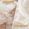 XeGe Cheetah Print Faux Fur Fluffy Pillowcases, Plush Shaggy Soft