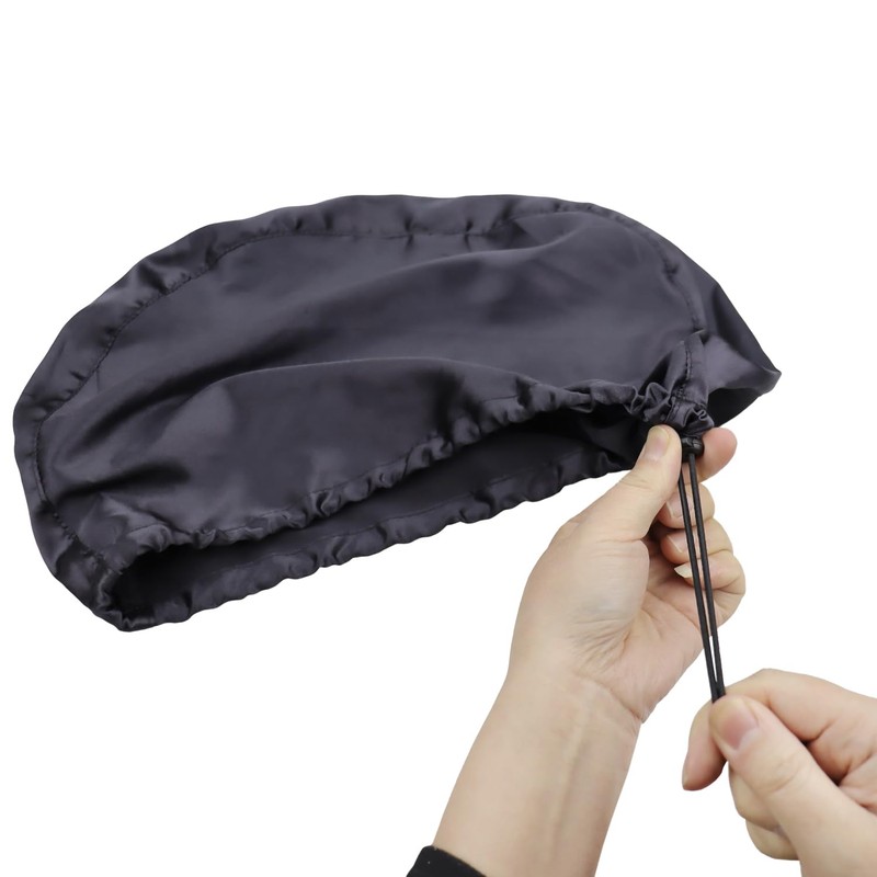 2 Pack Satin Car Headrest Cover Hair-Saving Satin Headrest Cover