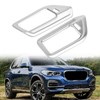 2pcs ABS Chrome Style Columnar Interior Air Vent Outlet Cover