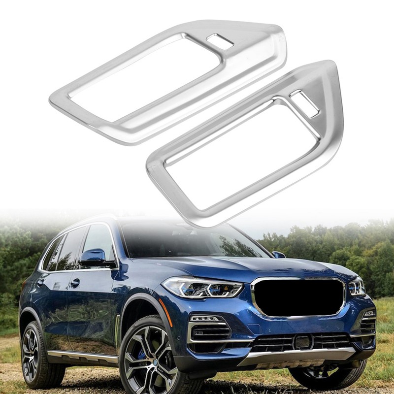 2pcs ABS Chrome Style Columnar Interior Air Vent Outlet Cover