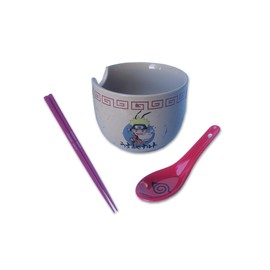 Culture Fly Naruto Shippuden Ramen Bowl Bundle Set with Ramen Bowl, Spoon, and Chopsticks