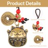 Lucky Cat Keychain Cute Maneki Neko Cat Good Luck Charms