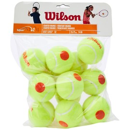 Wilson Tennis Balls, Starter Orange, Pack of 12, Yellow/Orange, for Children, WRT137200