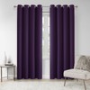 VEHEDE Blackout Thermal Curtains for Living Room, Soft Eyelet Purple