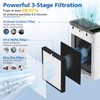 LINNIW TZ-K2 Replacement Filter Compatible with ToLife Air Purifier TZ-K2,