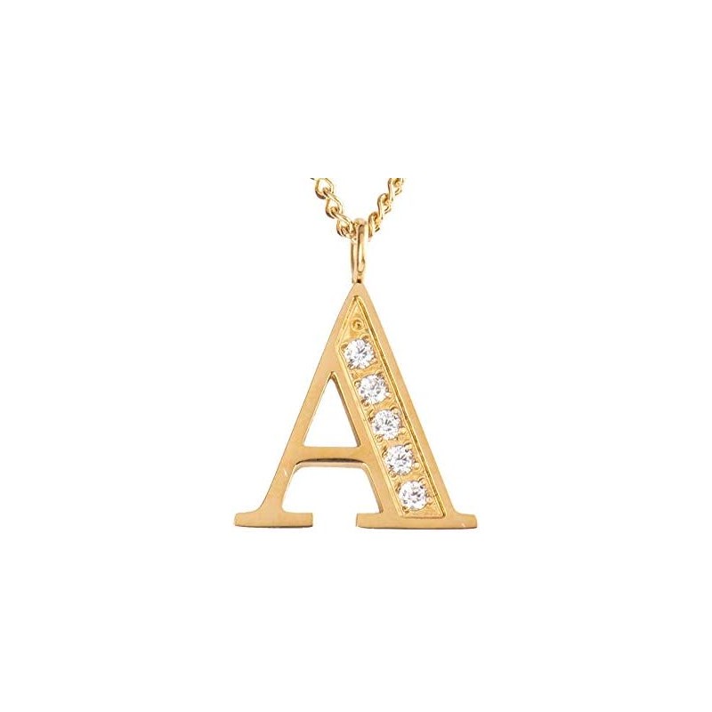 LuckyLy Collares para Mujer Inicial Acero Inoxidable Oro 18K Regalos