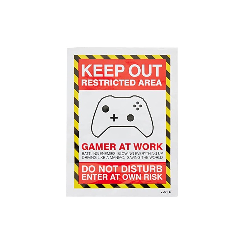 Caledonia Signs Keep out, gamer at work, do not disturb