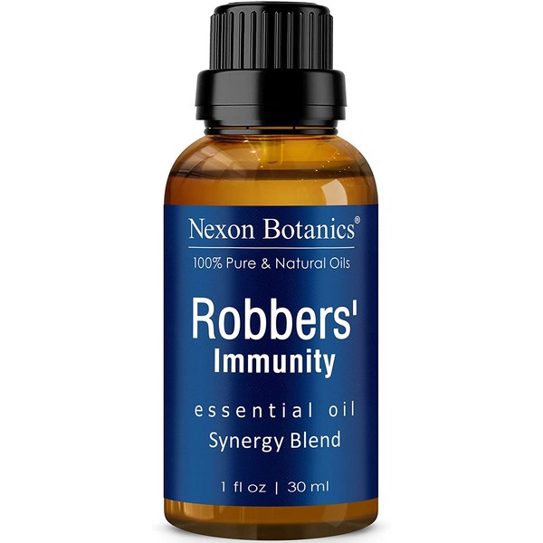 Robbers' Immunity Essential Oil Blend 30 ml - Comparable to On Guard Essential Oil - Purifying and Detoxifying Oil - Health Promoting Benefits - Aromatherapy and Diffuser from Nexon Botanics