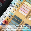 YOUDEFUL 1600pcs Translucent Page Markers,Morandi Sticky Note Tabs with Binders,Repositionable