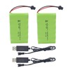 sea jump 2PCS 9.6V 2800mAh Tamiya Plug AA NiMHRechargeable Battery