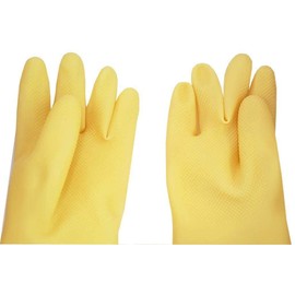 SUNRISE Carnation Latex Glove for Dish Washing/Cleaning/Multi Purposes #400 (1)
