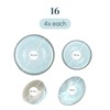 16 Piece Dinnerware Sets for 4 - Modern Style Stoneware