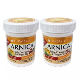 Dermaline arnica antiinflammatory ointment with ginger oil 2.5 FL OZ pack of 2