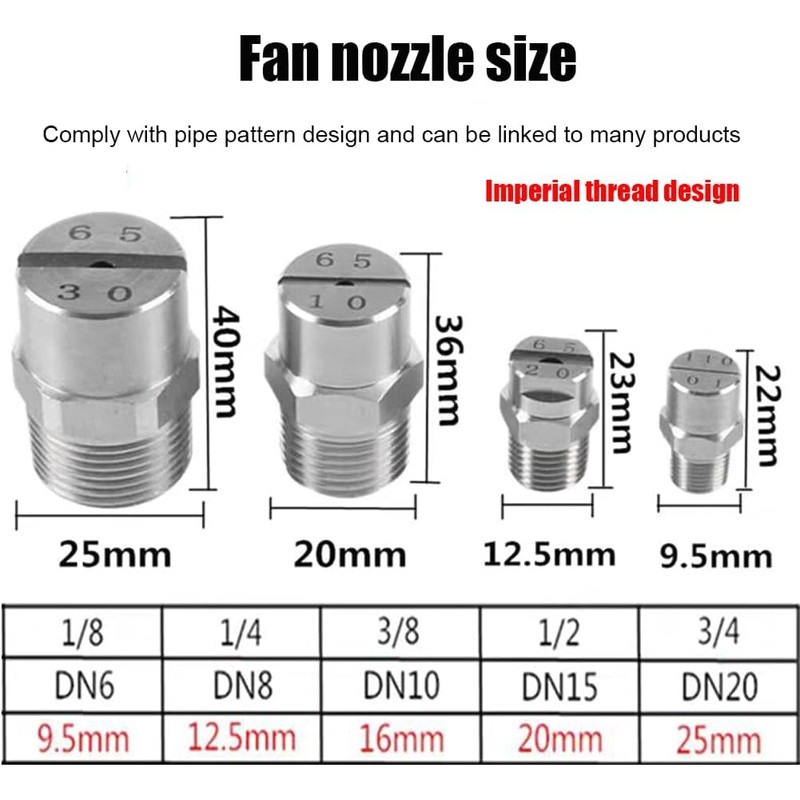 Boquilla atomizadora universal de acero inoxidable YYZQKBD – Precisión y