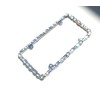 Chunky Mix AB Clear Crystal Rhinestone License Plate Frame (4