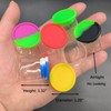 KUVIS 15ml Silicone Glass Wax Containers Airtight with Silicone Lid